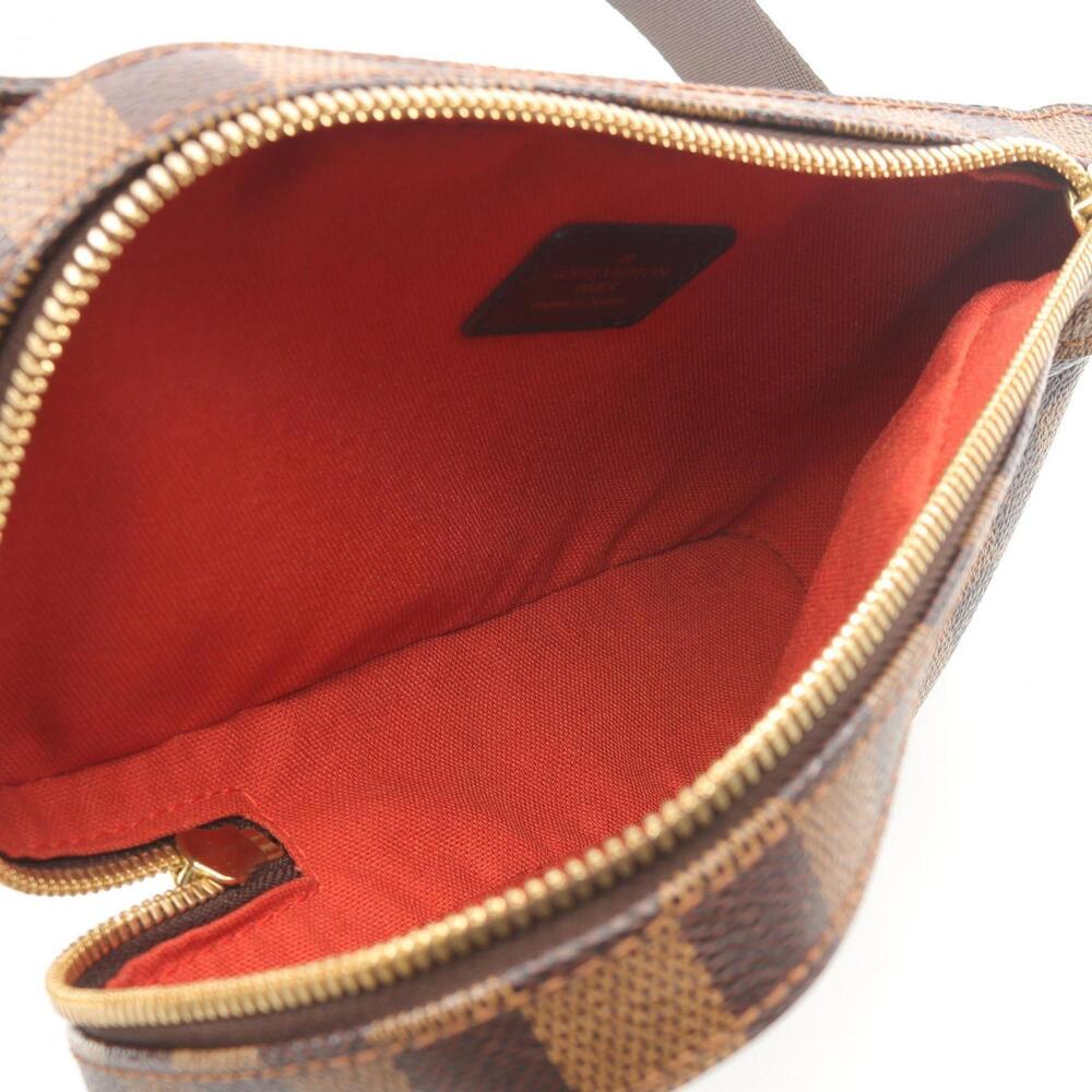 LOUIS VUITTON Authentic Brown Damier Leather Fanny Pack - Picture 3 of 9